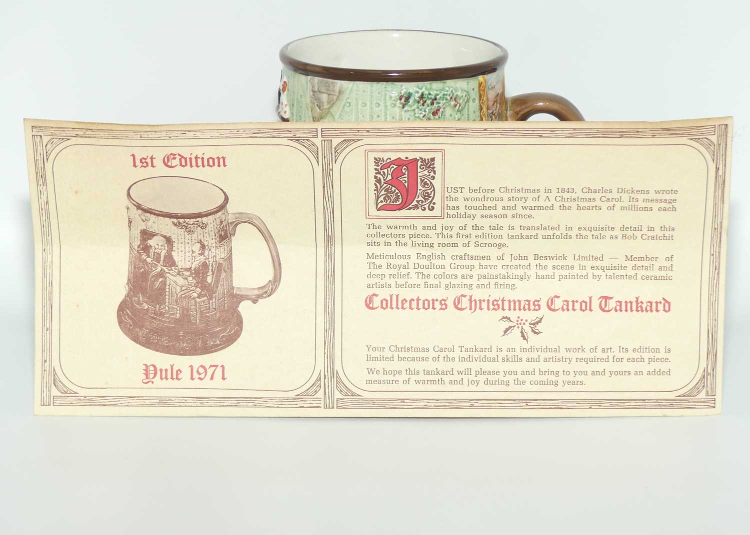 Beswick Christmas mug | 1971 | Limited Edition