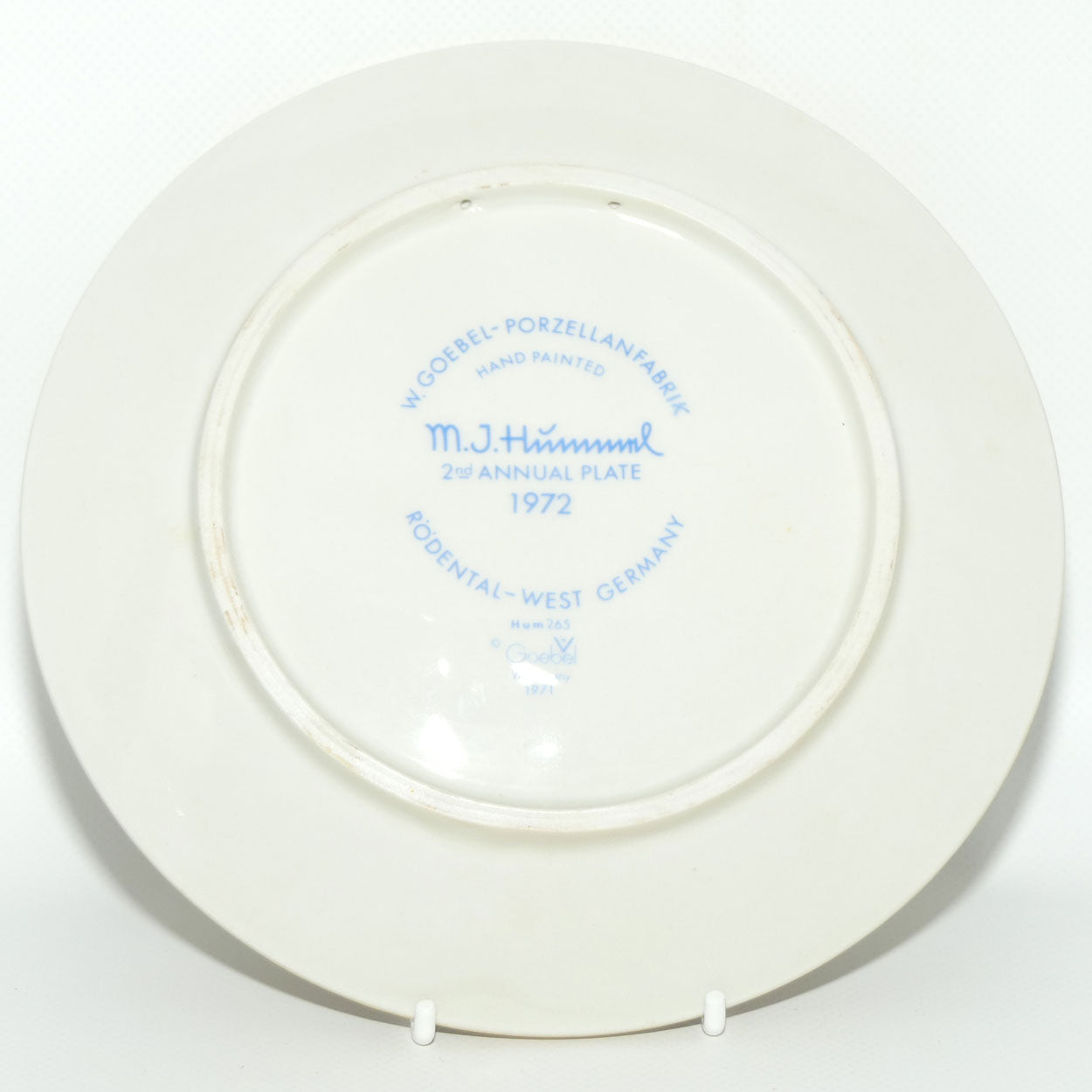 HUM0265 MI Hummel Annual Plate 1972 | Hear Ye, Hear Ye