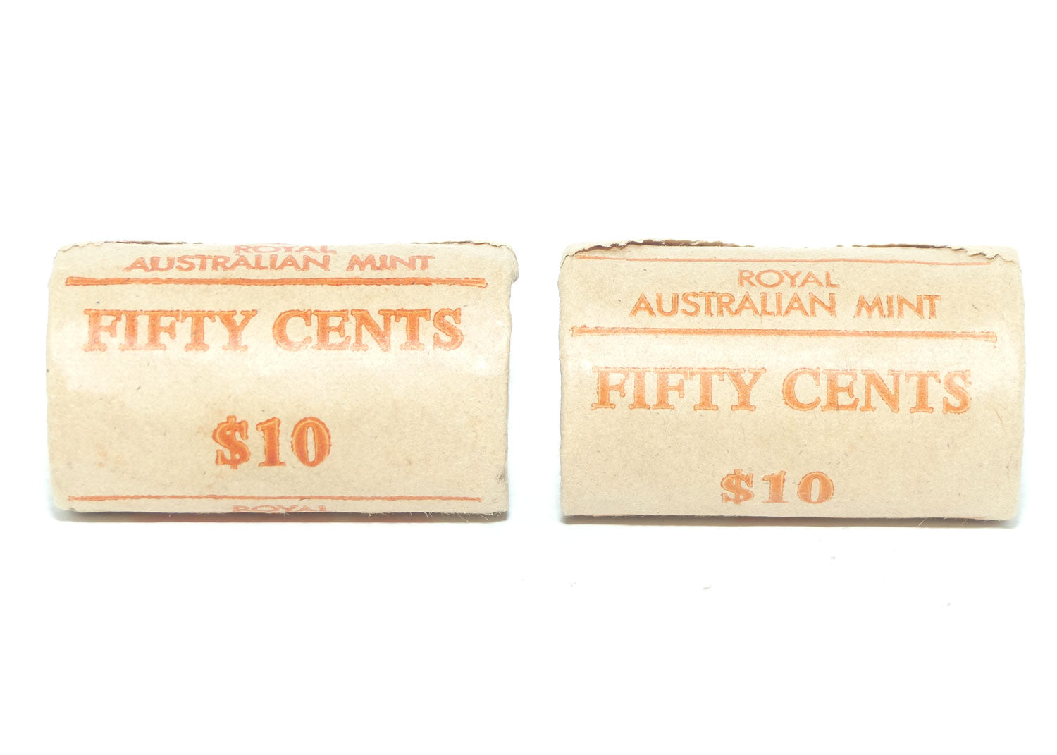 RAM 1982 Australia Commonwealth Games 50c  $10 Mint Rolls | 2 rolls in total