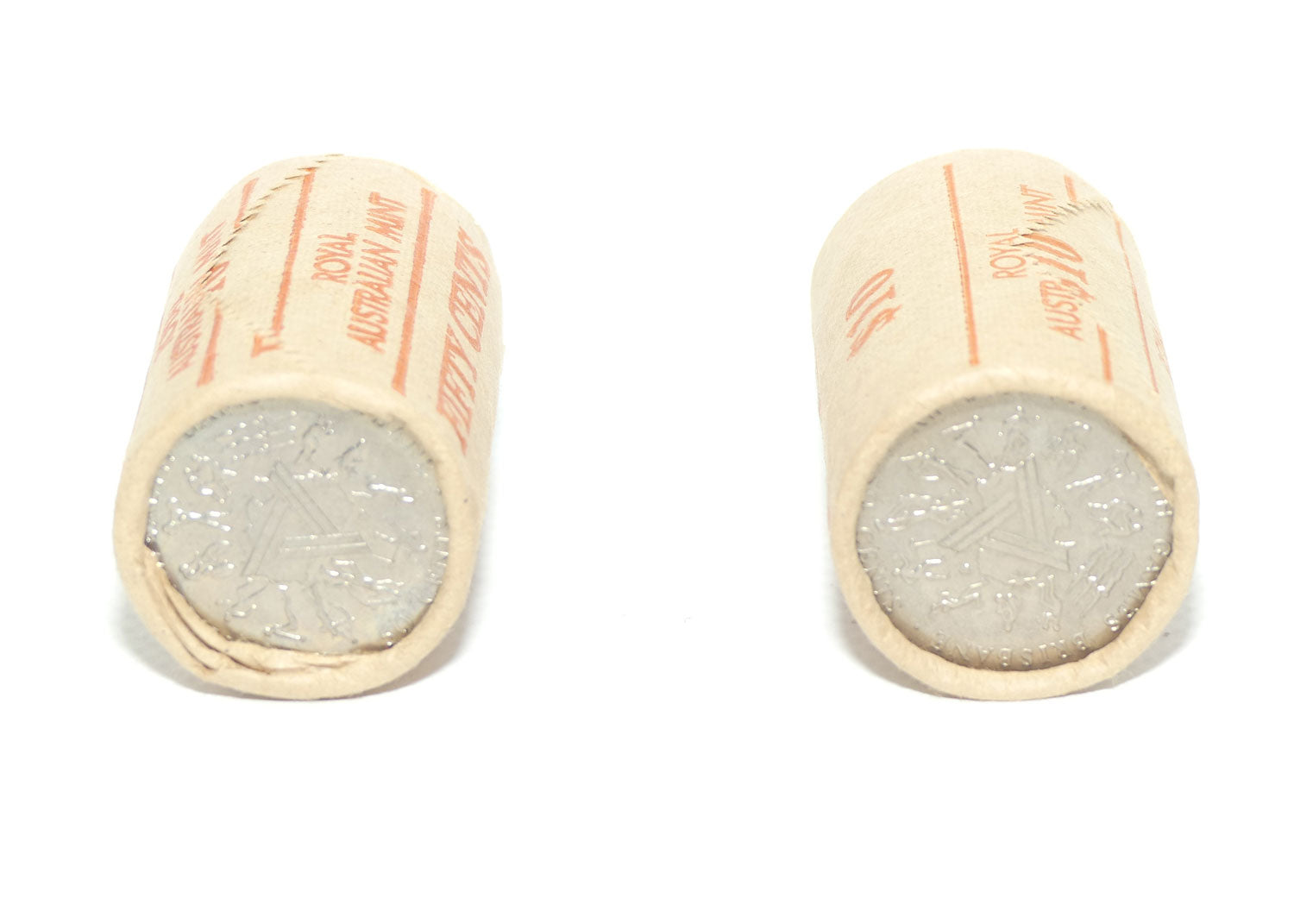 RAM 1982 Australia Commonwealth Games 50c  $10 Mint Rolls | 2 rolls in total