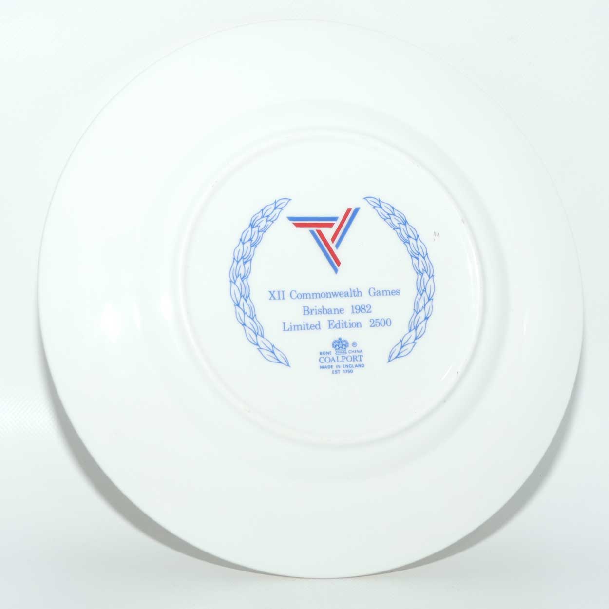 Coalport Commemorative plate | XII Commonwealth Games Brisbane 1982 | boxed