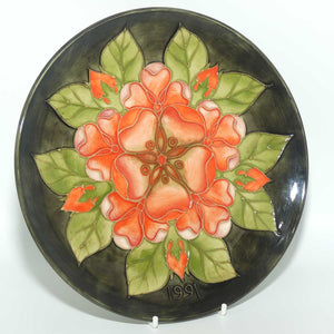 Moorcroft Annual Year plate | 1991 Tudor Rose | Ltd Ed | Boxed