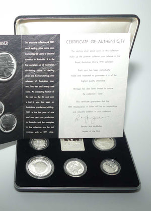 RAM 1991 Proof Masterpieces in Silver | Silver Jubilee Set | Proof Silver