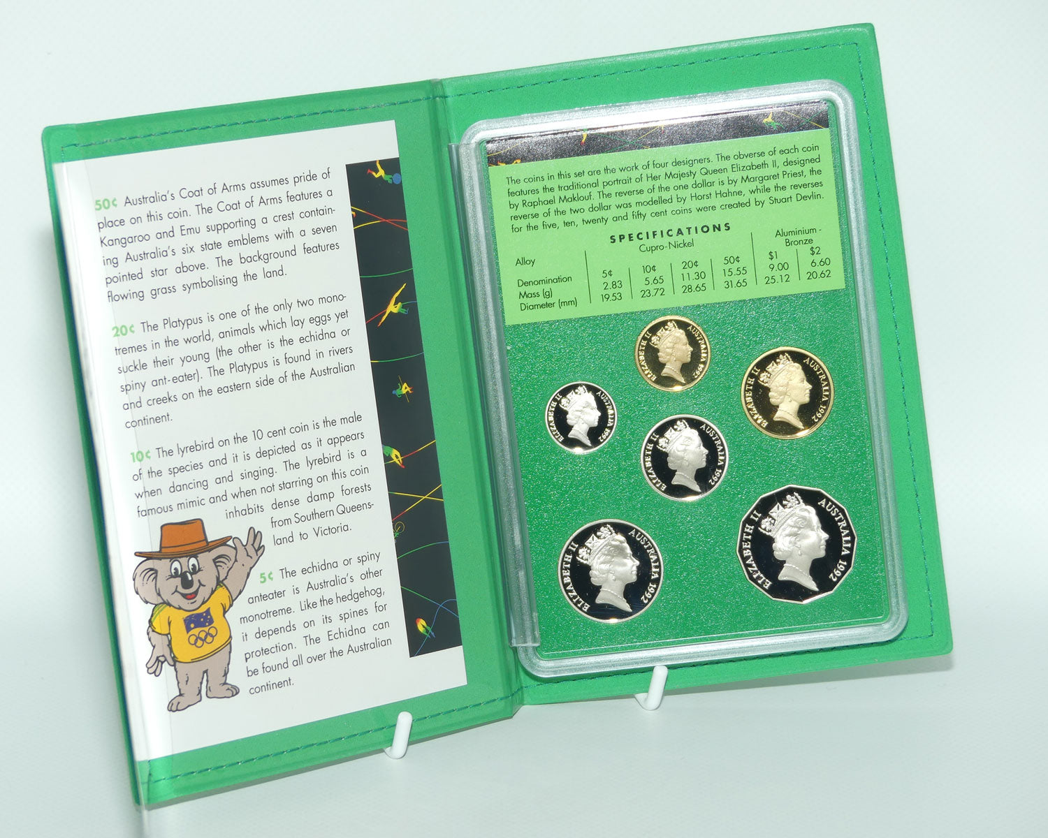 RAM 1992 Proof Coin Set | Featuring Barcelona Olympics $1 coin