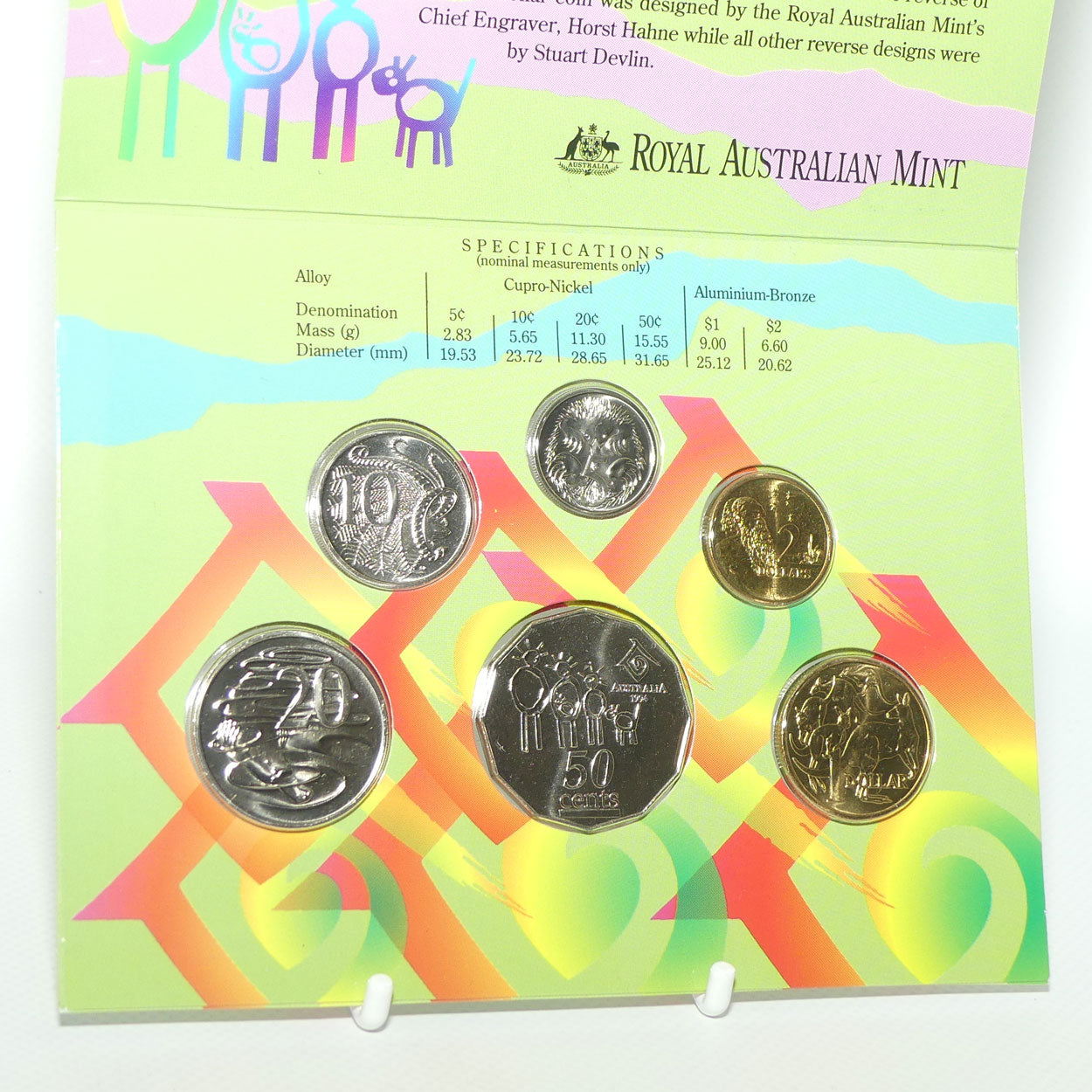 RAM 1994 Uncirculated Coin Set | Featuring International Year of Family 50 cent coin