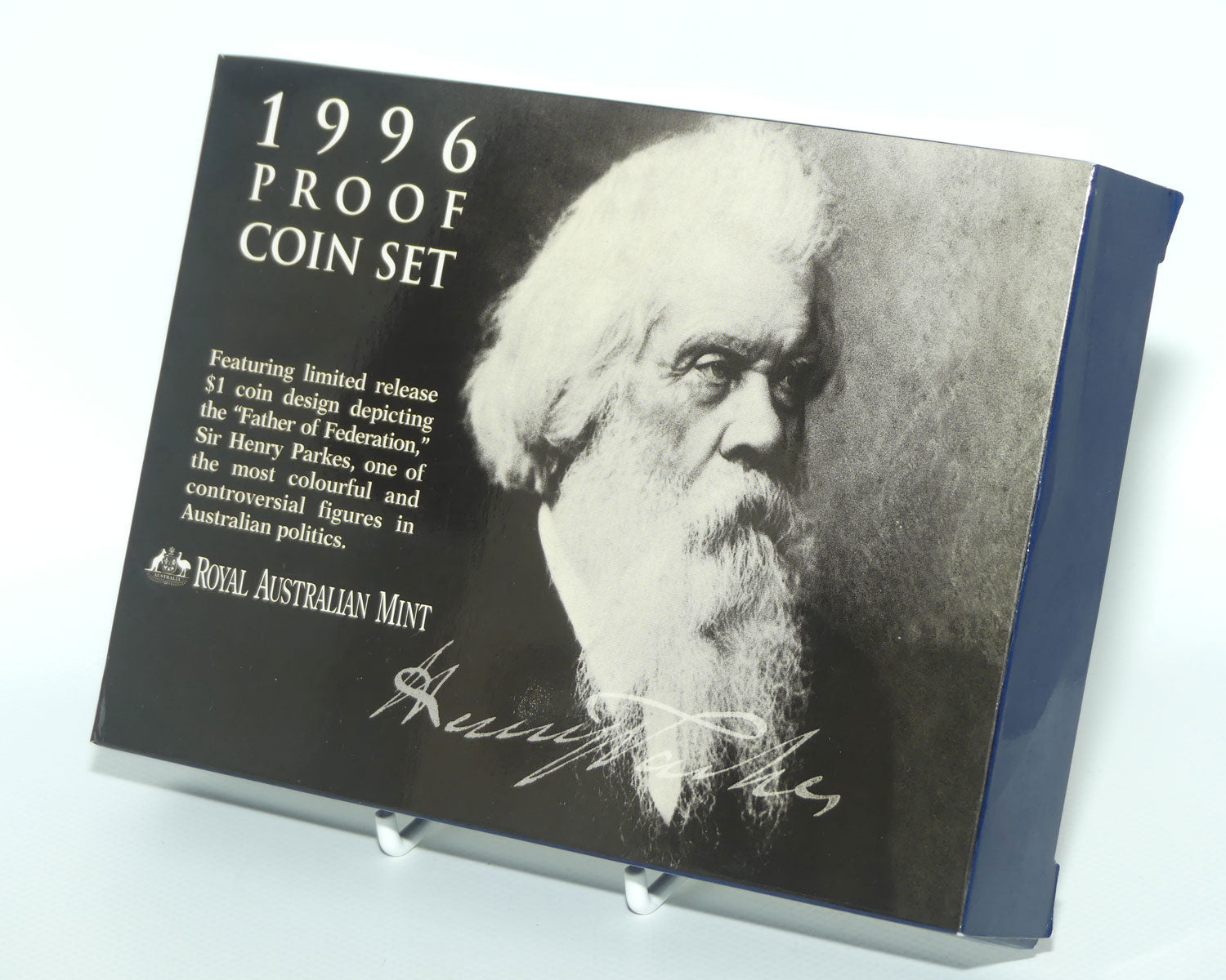 RAM 1996 Proof Coin Set | Featuring Sir Henry Parkes Father of Federation $1 coin