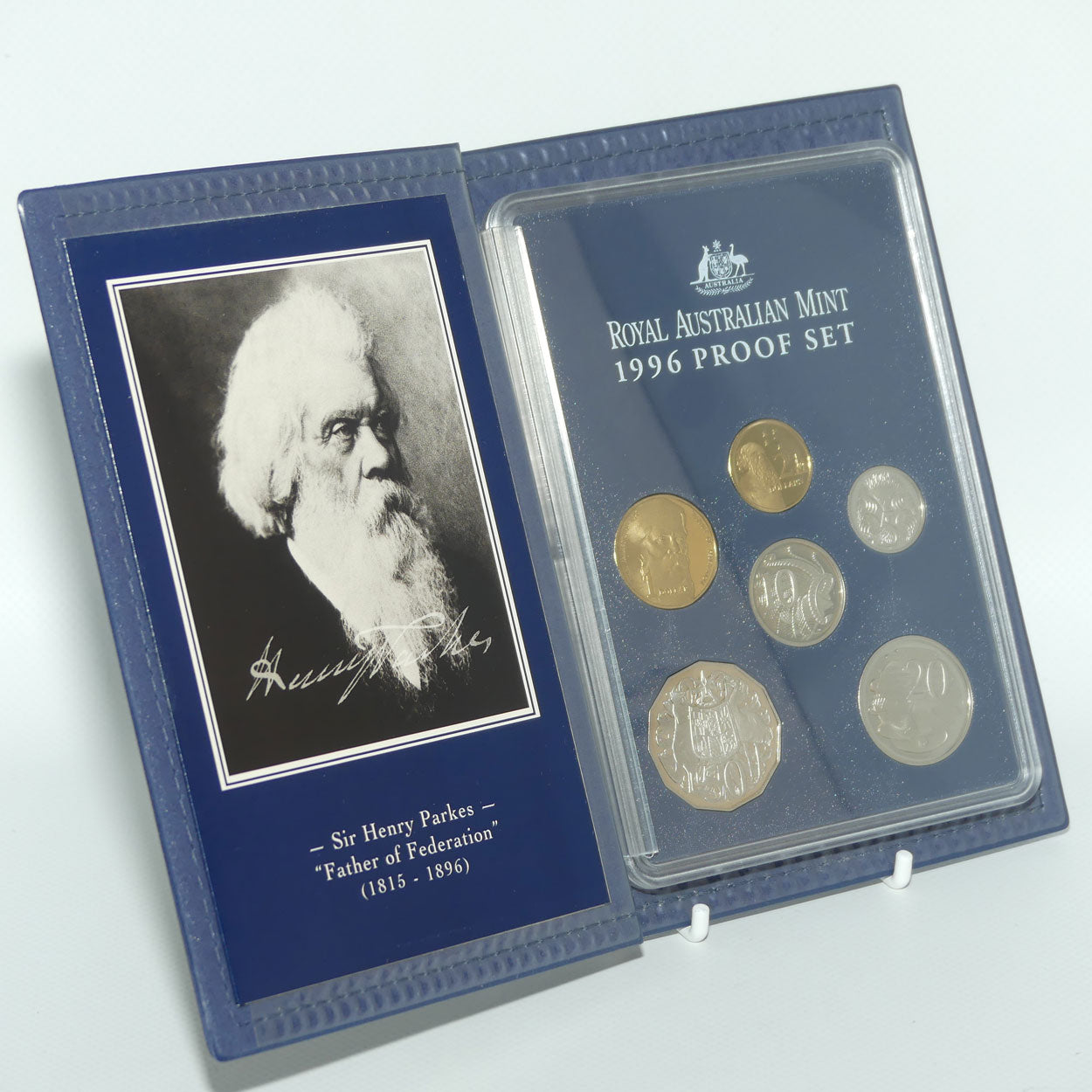 RAM 1996 Proof Coin Set | Featuring Sir Henry Parkes Father of Federation $1 coin