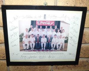 Cricket Memorabilia | Framed 1997 Australian Ashes Tour team