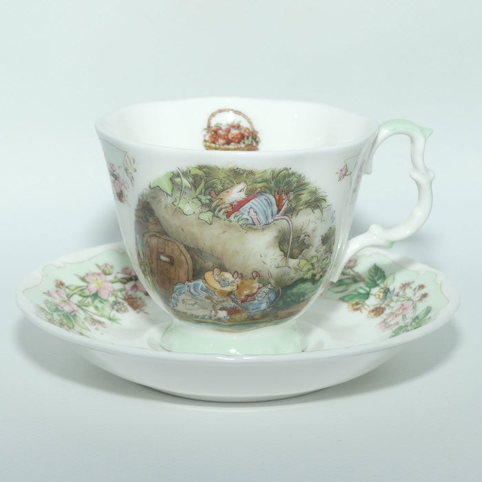 Royal Doulton Brambly Hedge Giftware | Year Cups and Saucers | 1997 tea duo | boxed