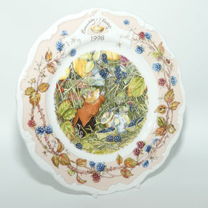 Royal Doulton Brambly Hedge Giftware | Year Plates | 1998 | 20cm