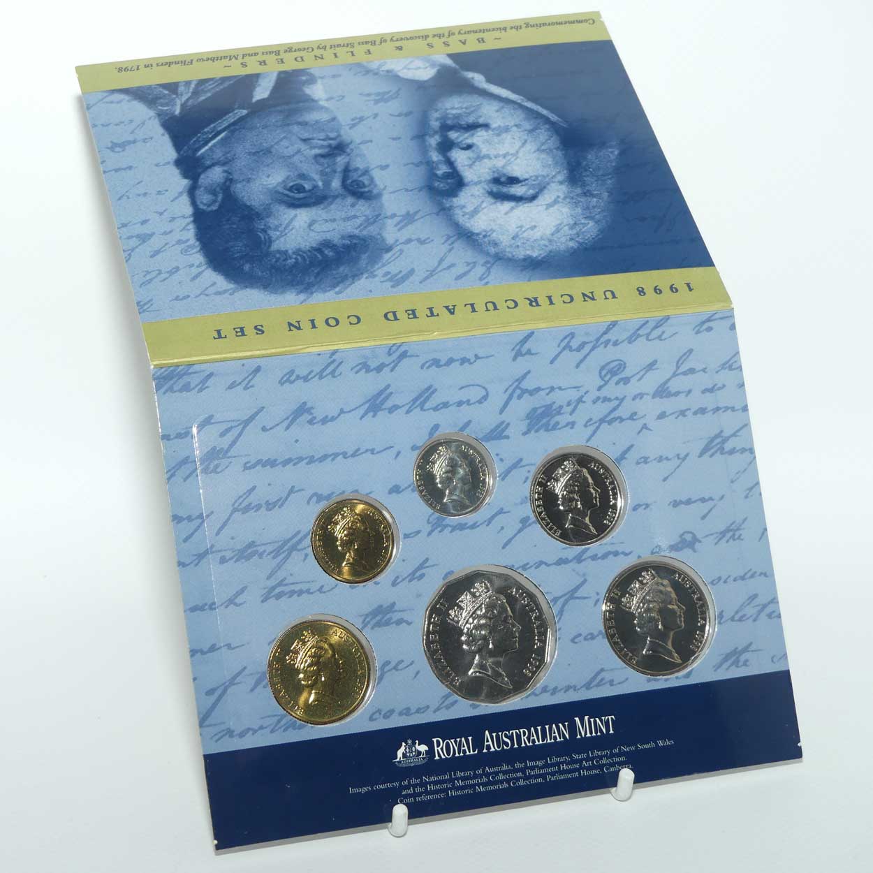 RAM 1998 Uncirculated Mint Coin set | 6 coin set | Commemorating Bass and Flinders
