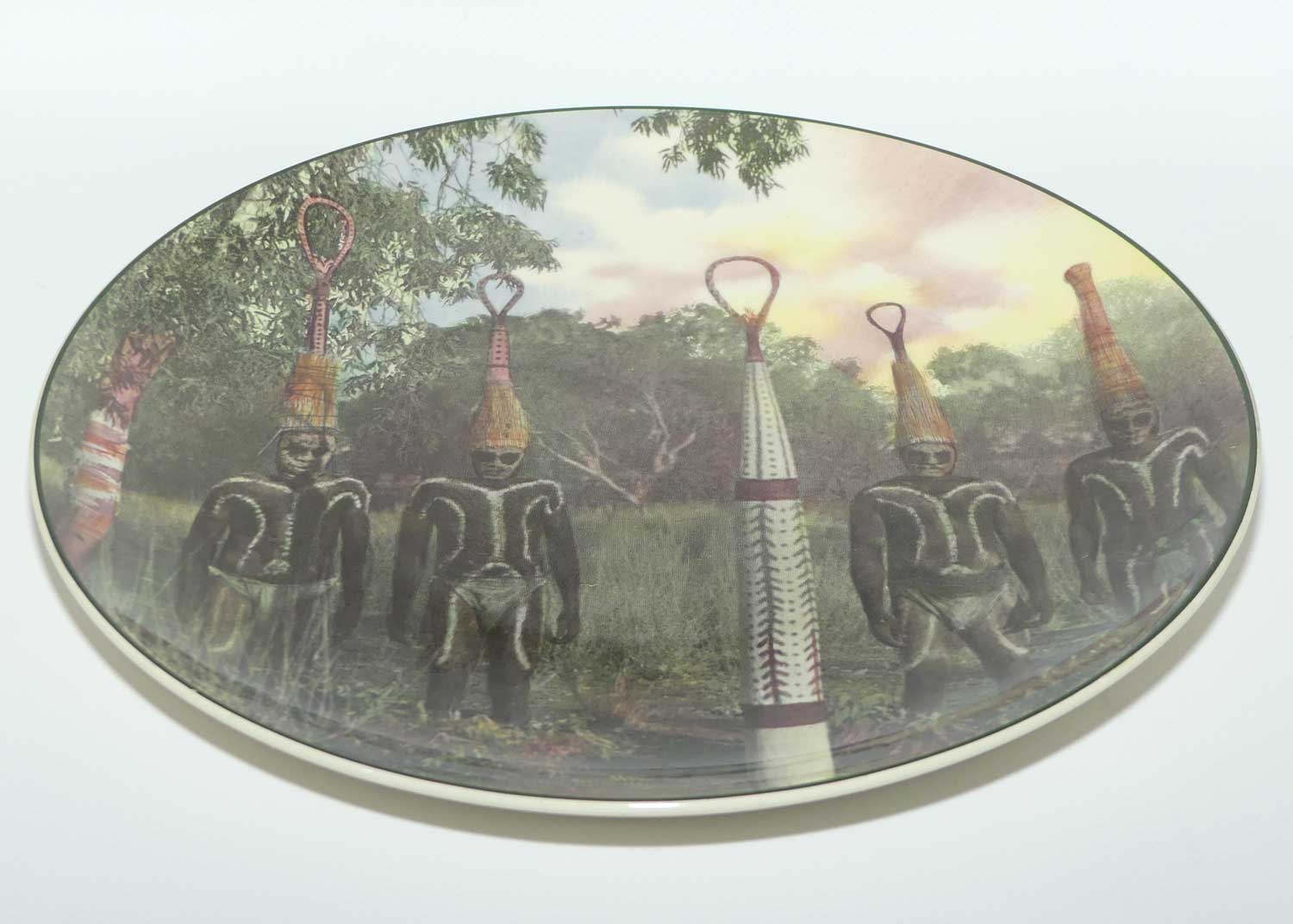 Royal Doulton Australian Views plate #1 | Aborigines in Corroboree Dress D6420