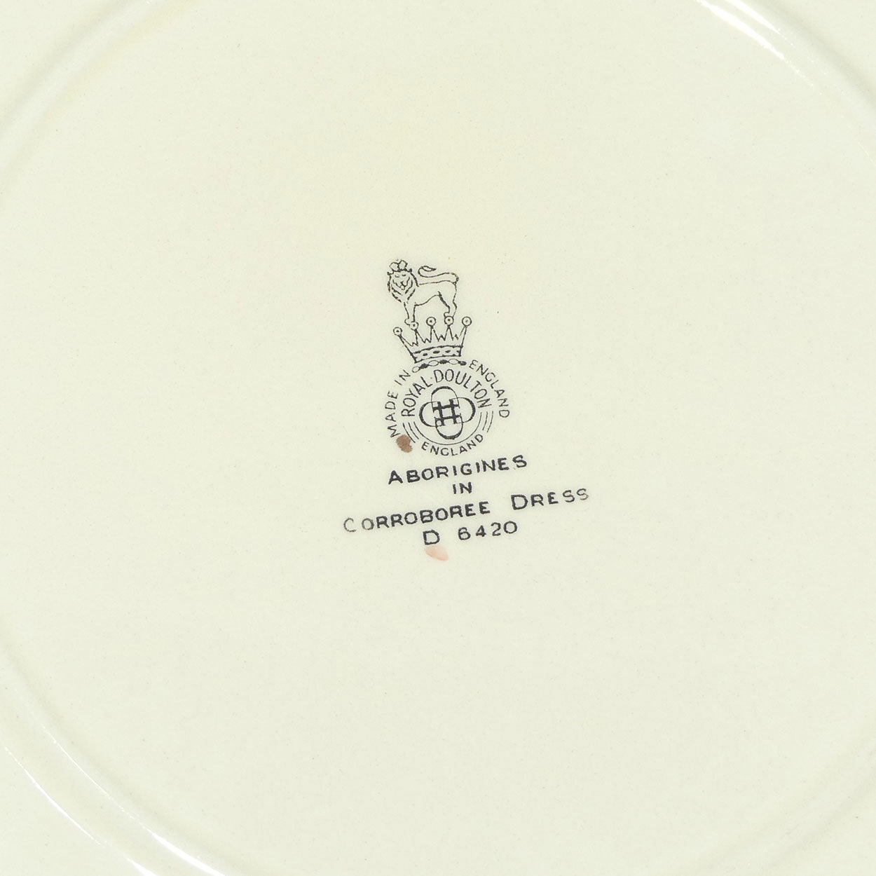 Royal Doulton Australian Views plate #1 | Aborigines in Corroboree Dress D6420