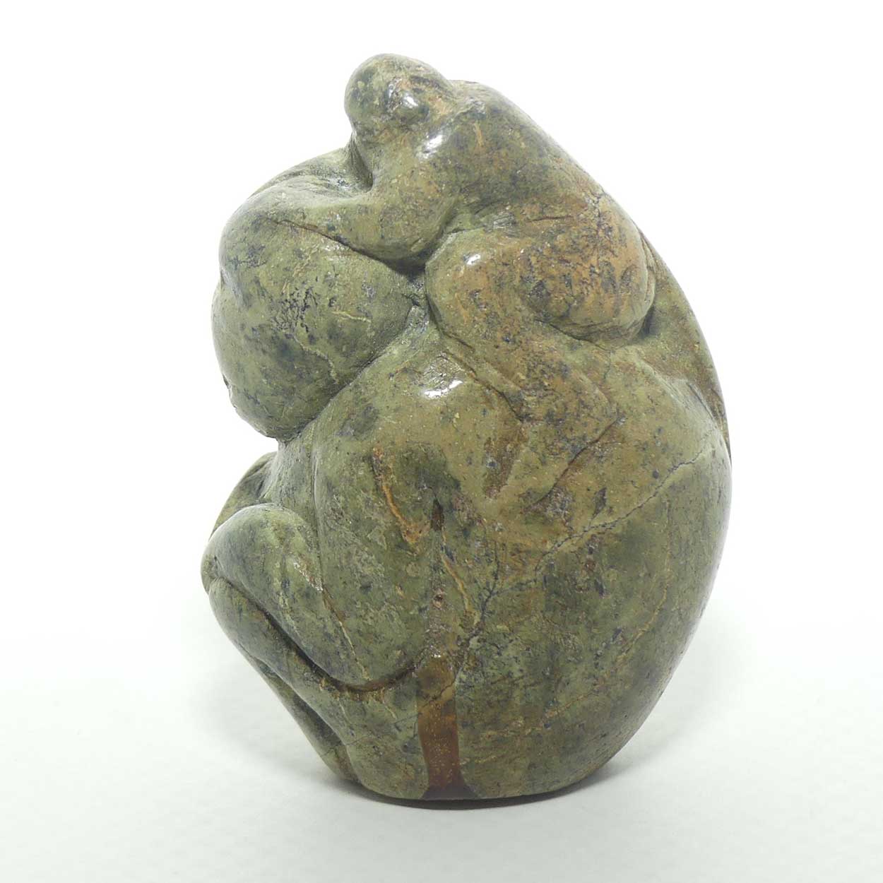 Carved Stone Monkeys | Mother and Baby