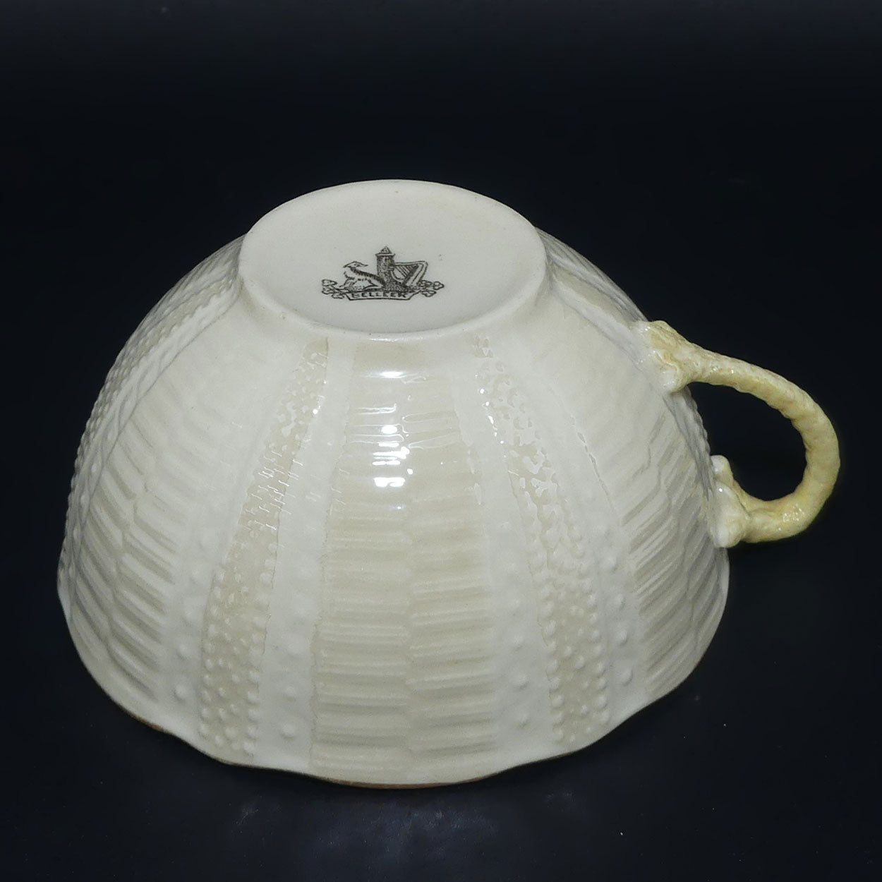 Belleek Echinus pattern | Gilt Trim trio #4 | 1st Black Mark