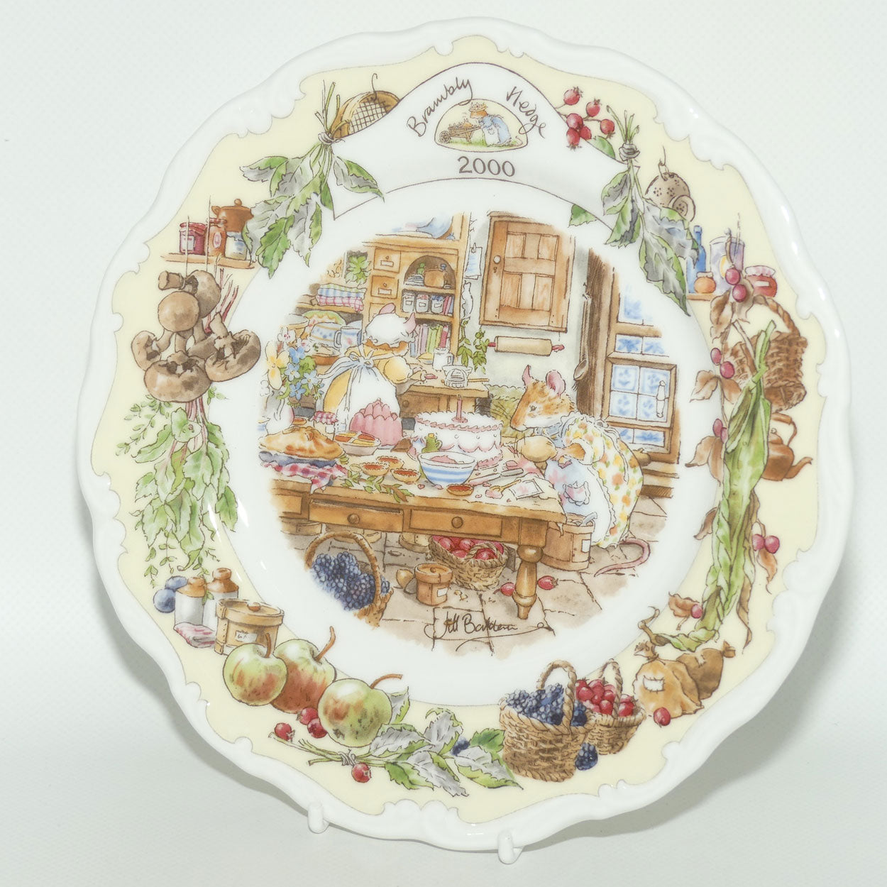 Royal Doulton Brambly Hedge Giftware | Year Plates | 2000 | Kitchen Scene | 20cm | boxed