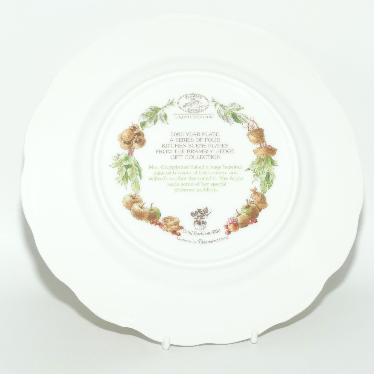 Royal Doulton Brambly Hedge Giftware | Year Plates | 2000 | Kitchen Scene | 20cm | boxed