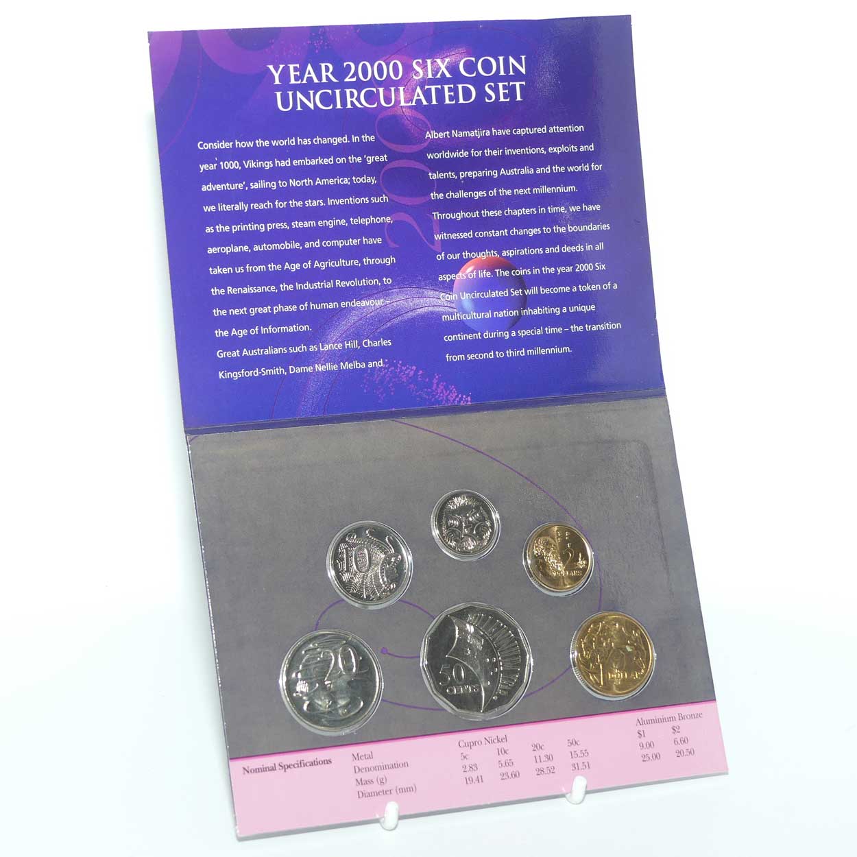 RAM 2000 Uncirculated Mint Coin set | 6 coin set | Commemorating the Millennium