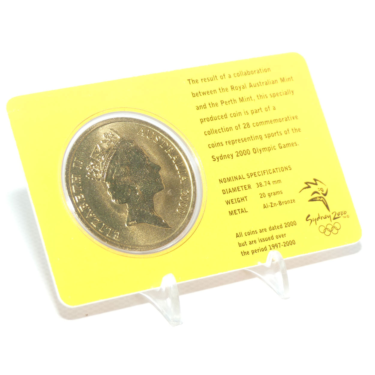 2000 RAM $5 Sydney 2000 Olympic Coin | #13 | Gymnastics | Uncirculated