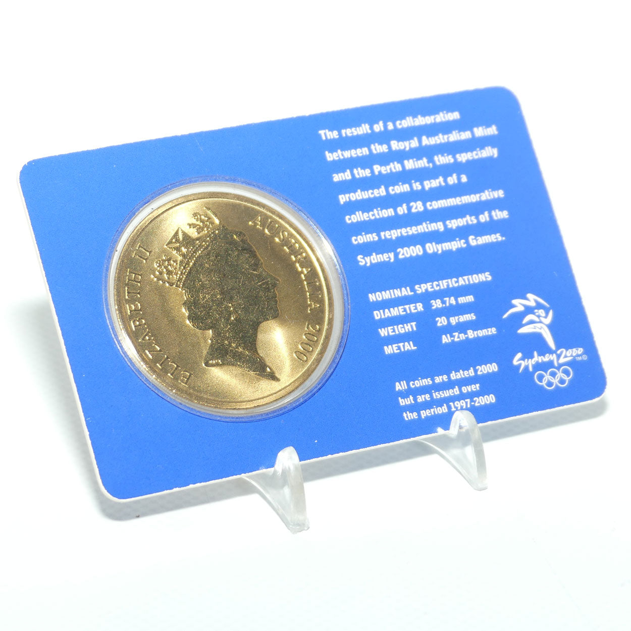 2000 RAM $5 Sydney 2000 Olympic Coin | #17 | Sailing | Uncirculated