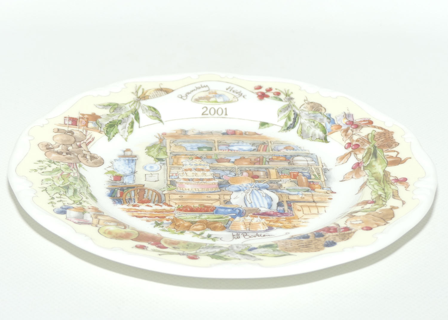 Royal Doulton Brambly Hedge Giftware | Year Plates | 2001 | Kitchen Scene | 20cm | boxed