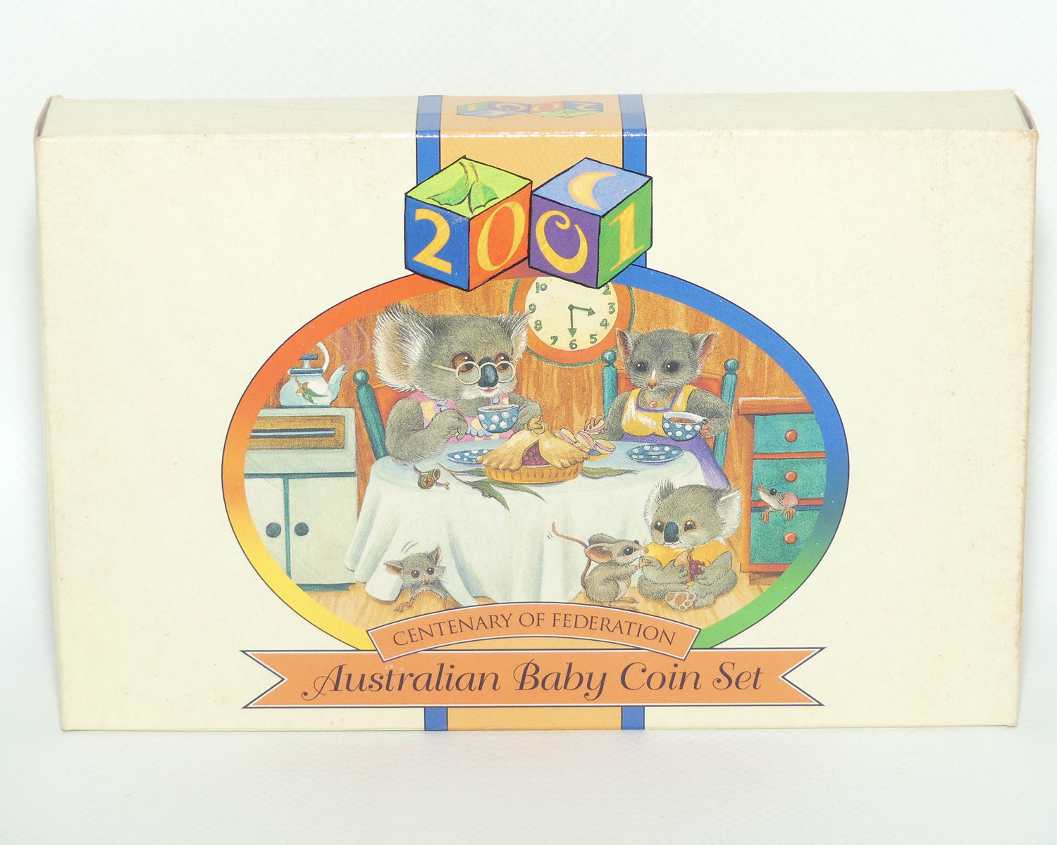 RAM 2001 Centenary of Federation Proof Set | Australian Baby Coin Set | Six Coin Set including Medallion