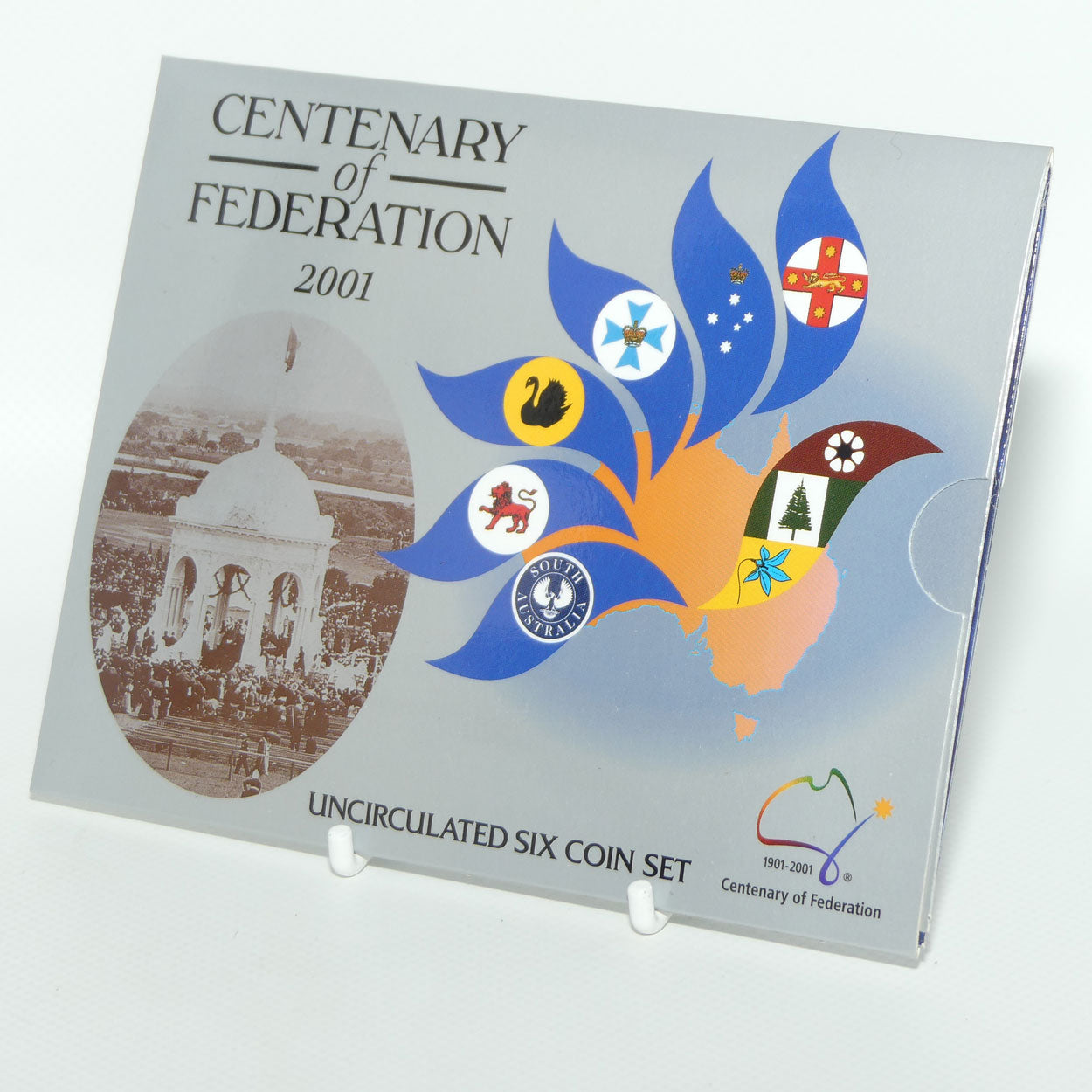 RAM 2001 Uncirculated Coin Set | Centenary of Federation | Featuring Coat of Arms 50 cent and Centenary of Federation $1