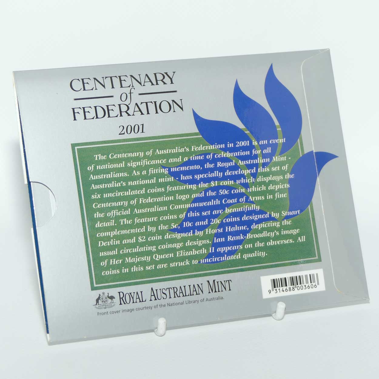 RAM 2001 Uncirculated Mint Coin set | 6 coin set | Centenary of Federation