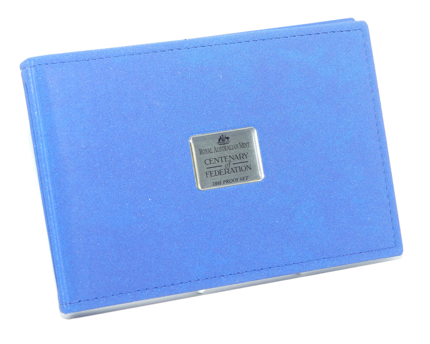 RAM 2001 Proof Coin Set | Centenary of Federation | Featuring coloured Coat of Arms 50c and Centenary of Federation logo $1