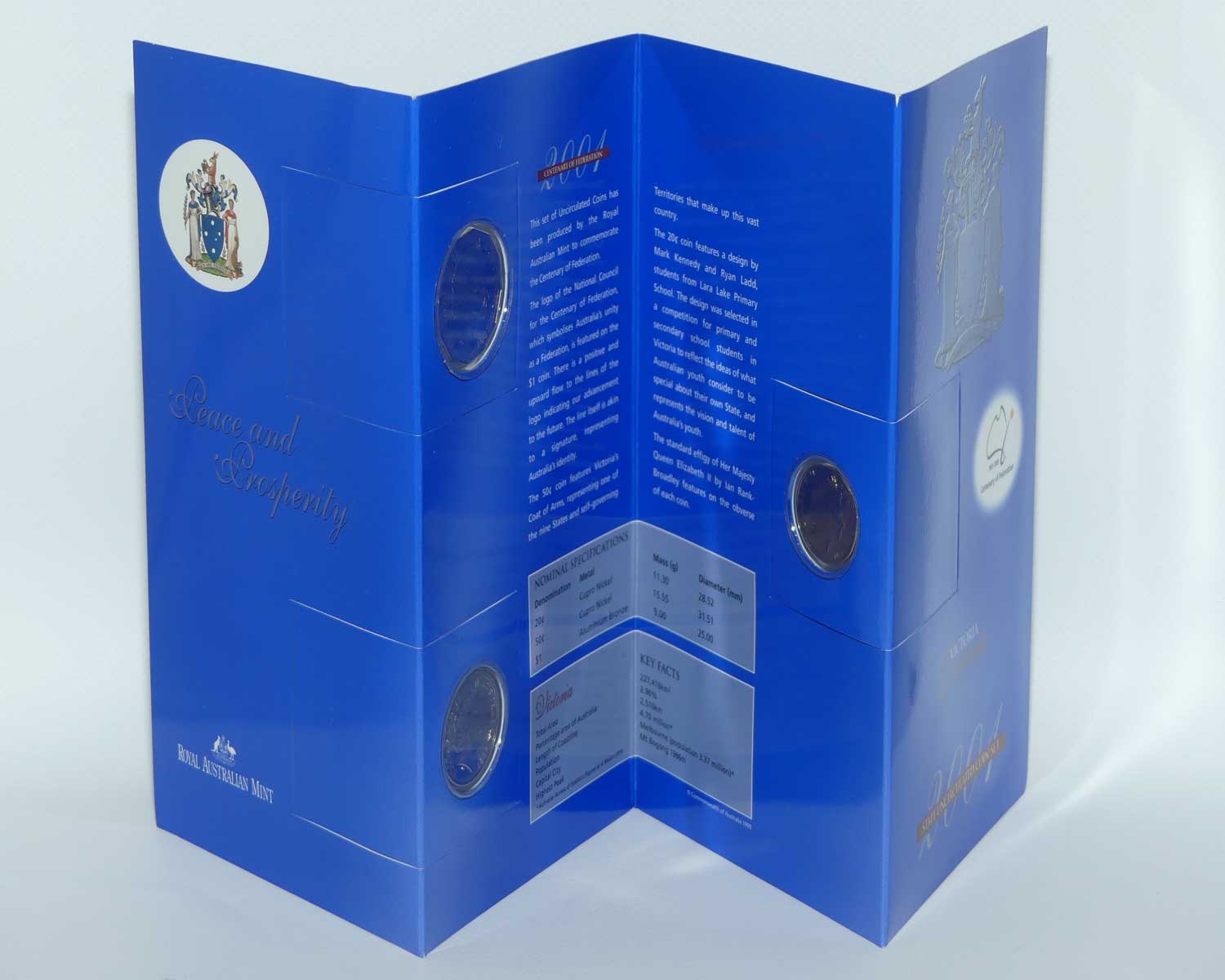 RAM 2001 Three Coin State Uncirculated set | Mint Set | Victoria | #2