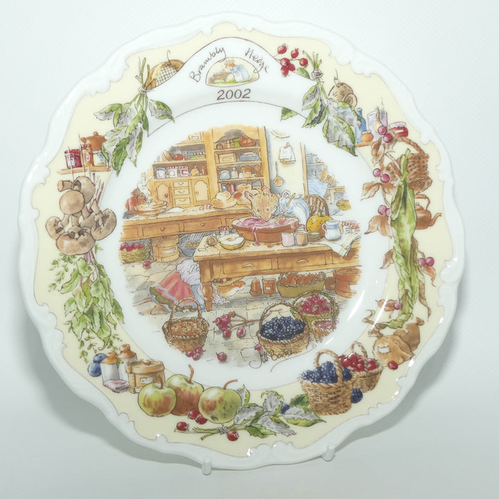 Royal Doulton Brambly Hedge Giftware | Year Plates | Kitchen Scene plate | 2002 | 20cm