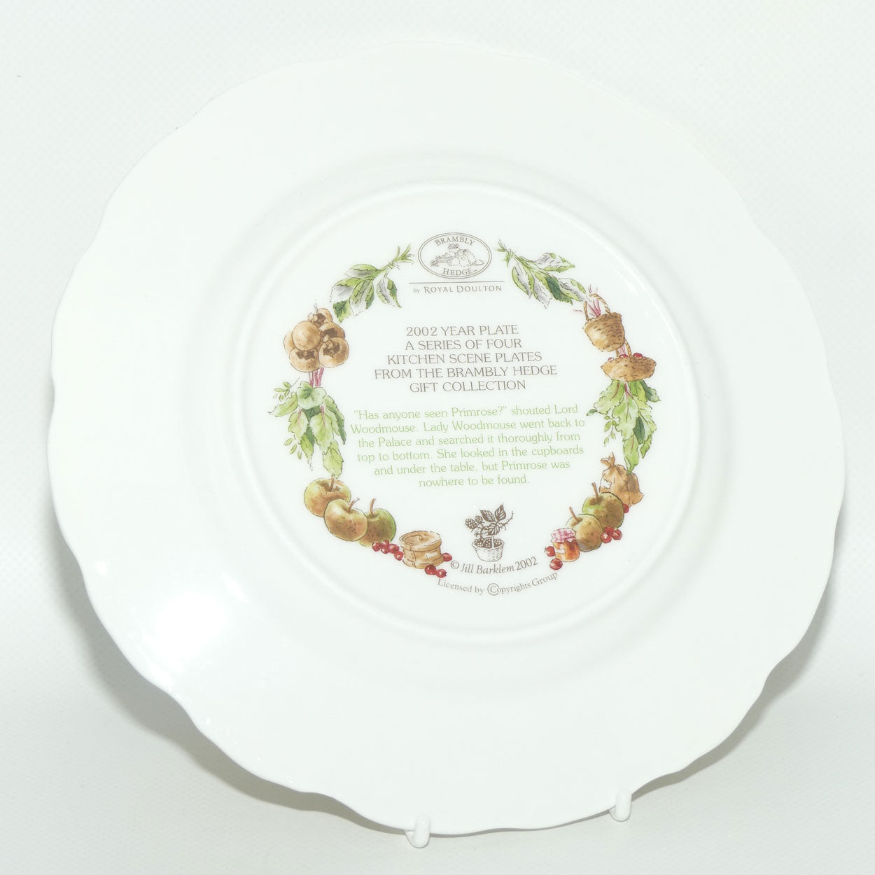 Royal Doulton Brambly Hedge Giftware | Year Plates | 2002 | Kitchen Scene | 20cm | boxed