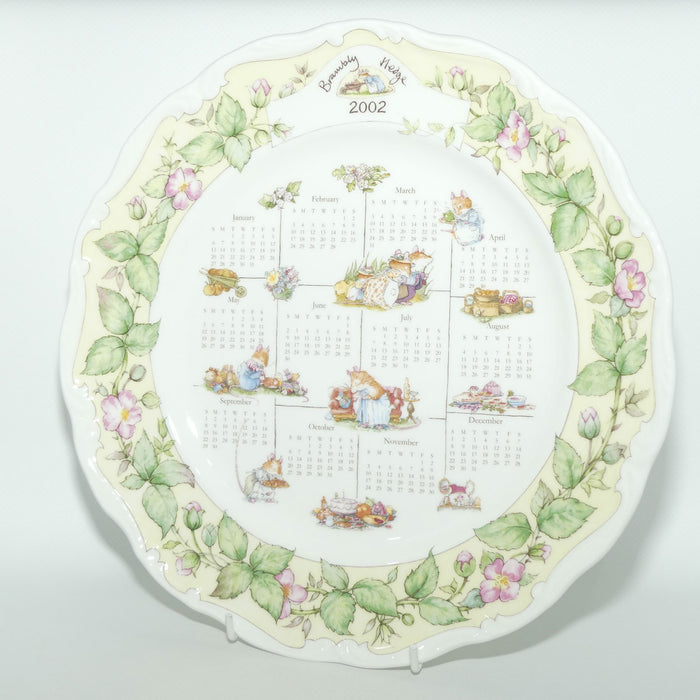 Royal Doulton Brambly Hedge Giftware | Seasonal Calender Plate | Spring 2002 | 26.5cm