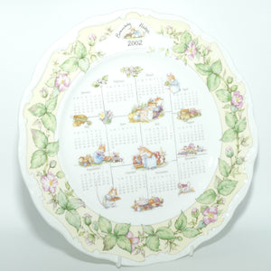 Royal Doulton Brambly Hedge Giftware | Seasonal Calender Plate | Spring 2002 | 26.5cm