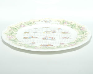 Royal Doulton Brambly Hedge Giftware | Seasonal Calender Plate | Spring 2002 | 26.5cm