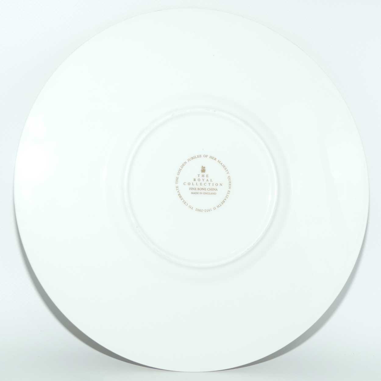 The Royal Collection commemorative plate | To Celebrate the Golden Jubilee of Her Majesty Queen Elizabeth II 1952 - 2002 | boxed