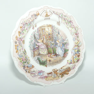 Royal Doulton Brambly Hedge Giftware | Year Plates | 2004 Primroses Bedroom | 20cm