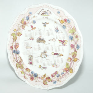 Royal Doulton Brambly Hedge Giftware | Seasonal Calender Plate | Autumn 2004 | 26.5cm