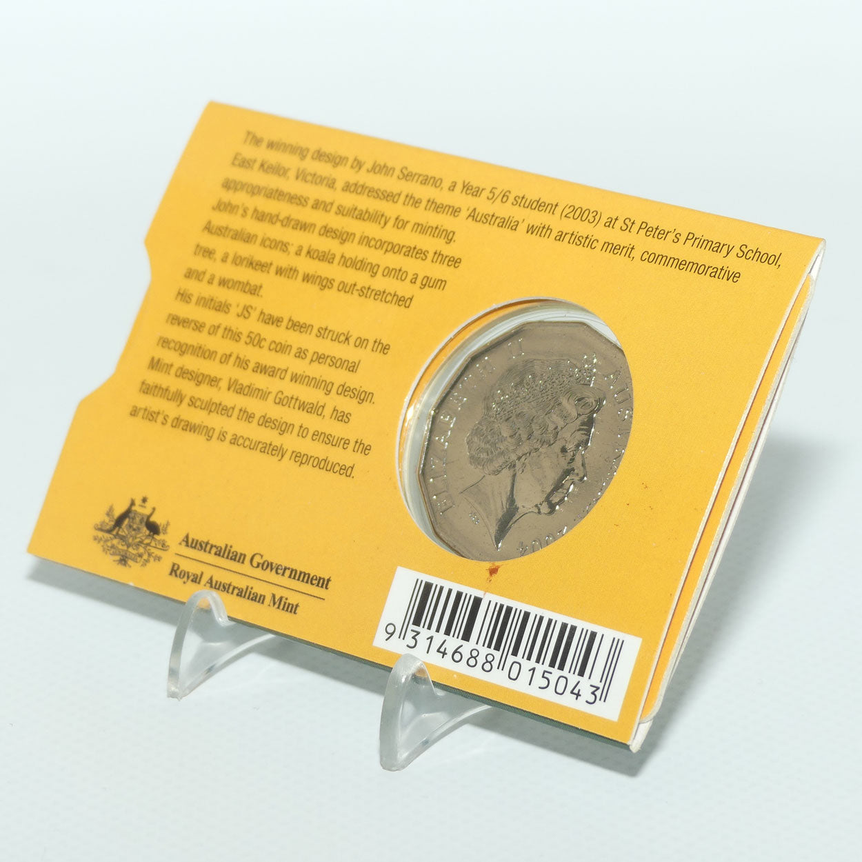 2004 RAM 50 cent coin | Primary School Student Coin Design Competition | Uncirculated