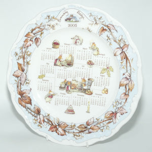 Royal Doulton Brambly Hedge Giftware | Seasonal Calender Plate | Winter 2005 | 26.5cm