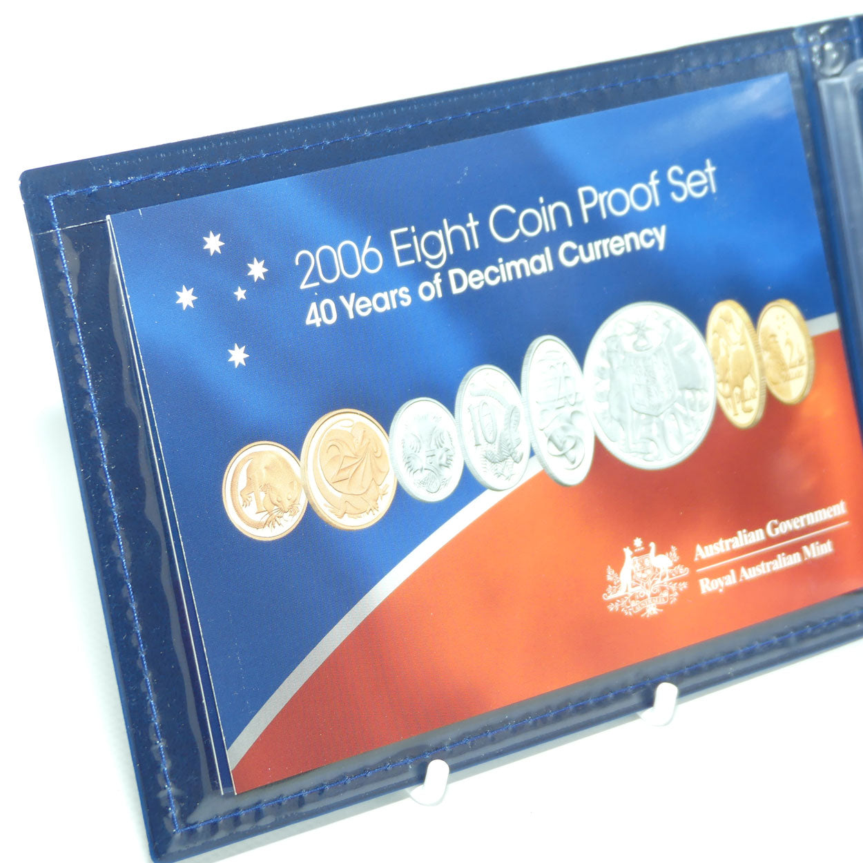 RAM 2006 Proof Coin Set | 40 years of Decimal Currency | Featuring 1 and 2 cent coins and round 50c struck in Silver