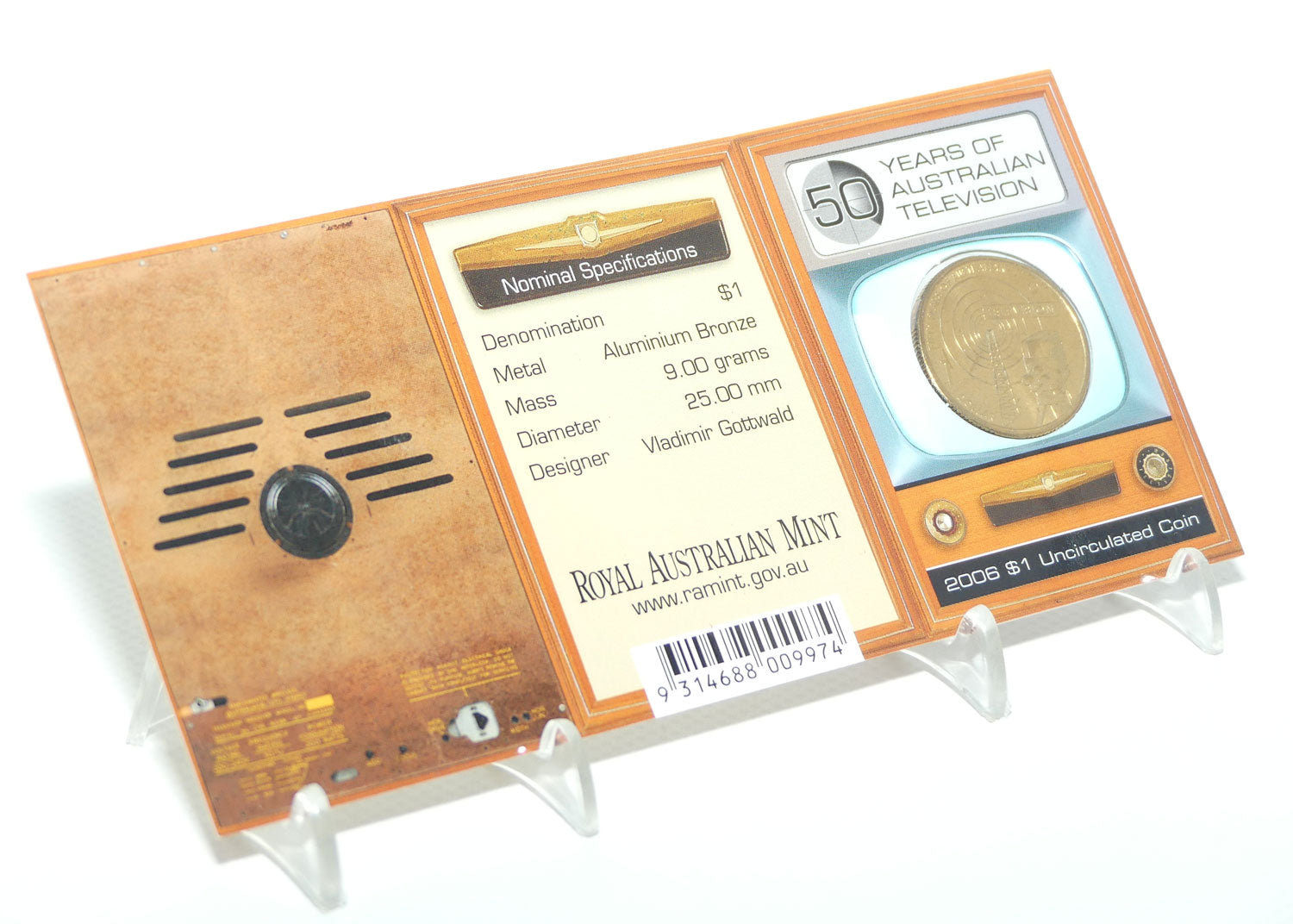 2006 RAM $1 50 Years of Television | C mintmark | Uncirculated