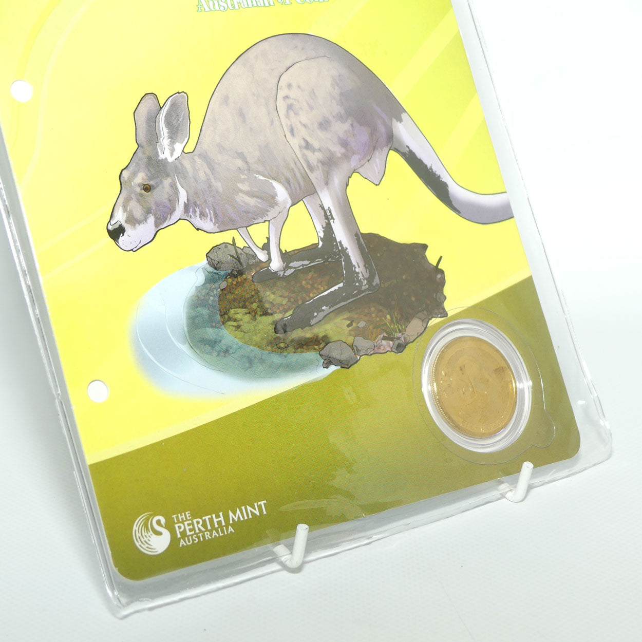 2008 Perth Mint Australian Animal $1 Coin | Young Collectors series | Grey Kangaroo | UNC