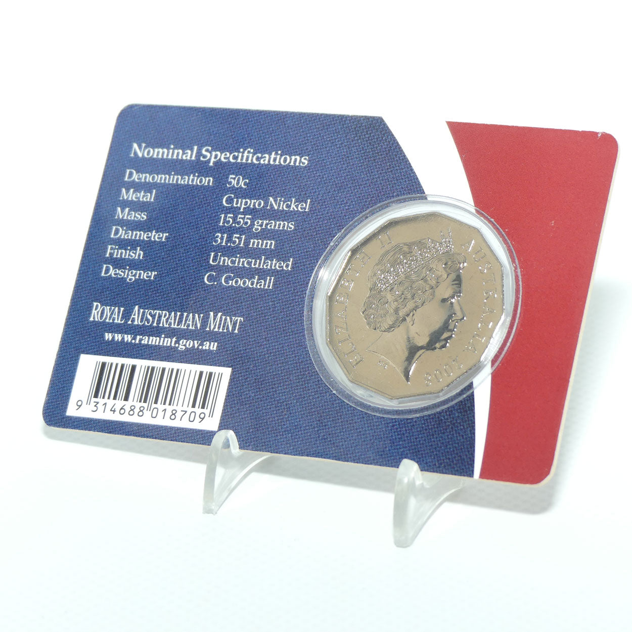 2008 RAM 50 Cent Centenary of Scouts Australia | Uncirculated