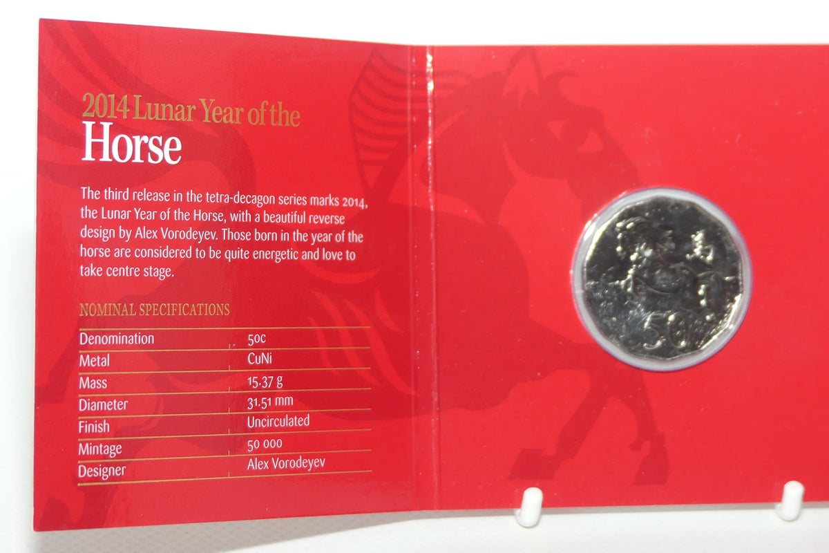 2014 RAM Australia Lunar Year of the Horse | Tetra Decagon Series | Uncirculated 50c