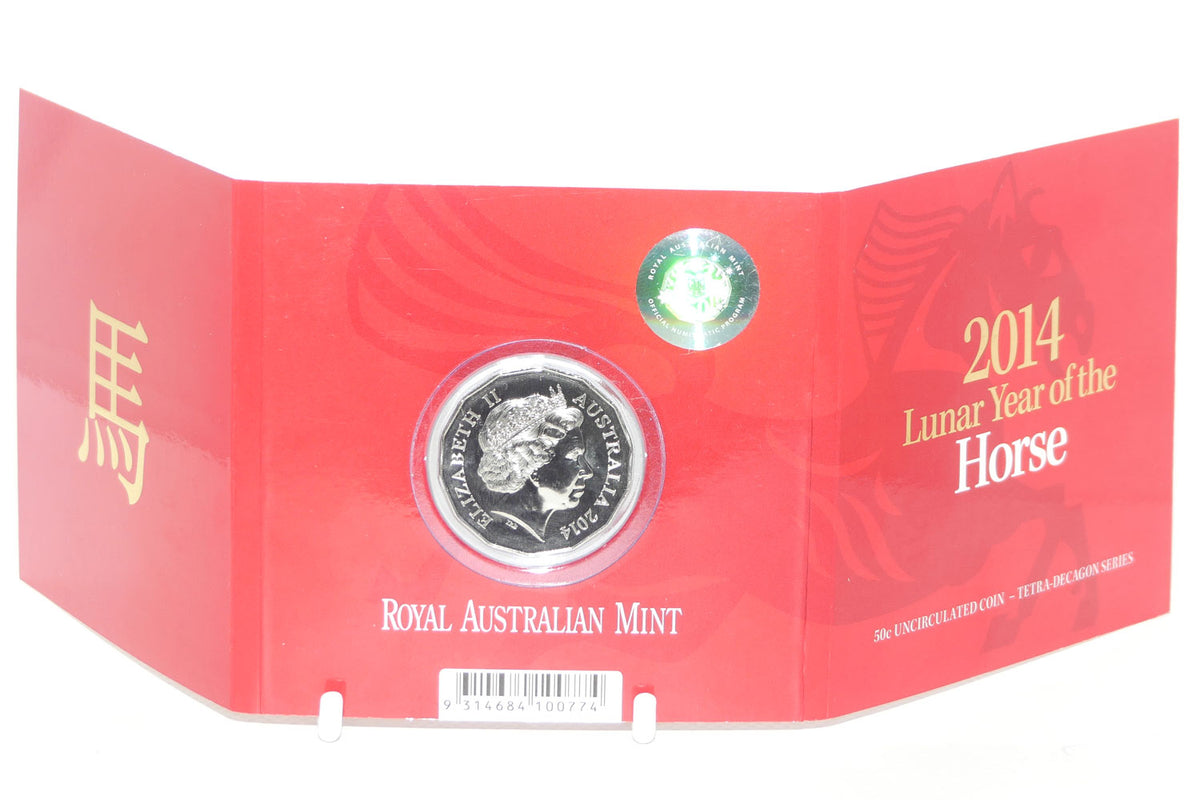 2014 RAM Australia Lunar Year of the Horse | Tetra Decagon Series | Uncirculated 50c