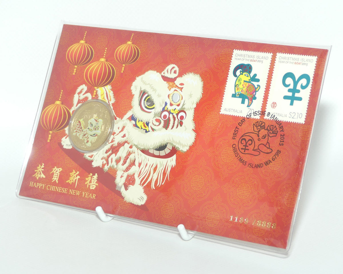 2015 Australia Perth Mint Postal Numismatic Cover | Happy Chinese New Year