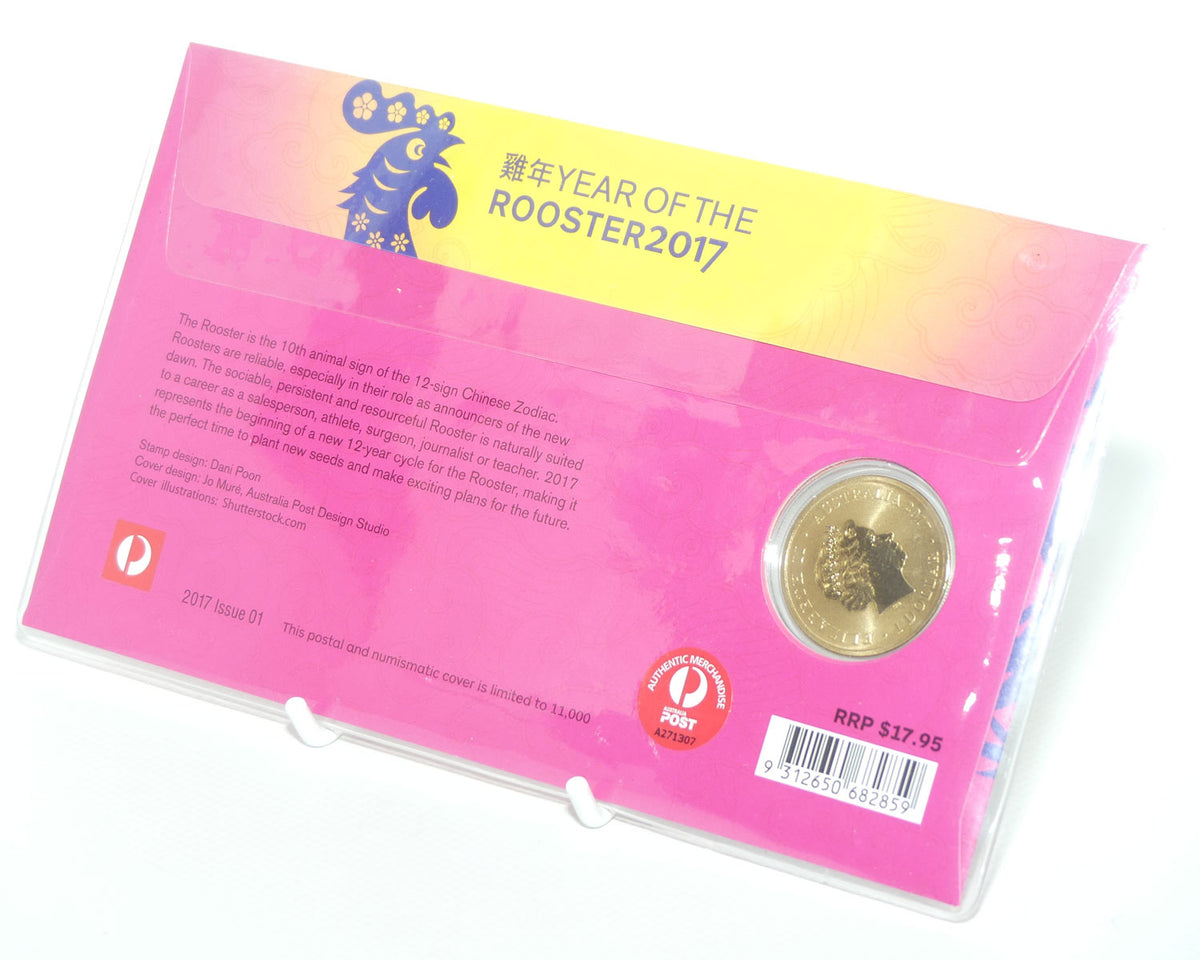 2017 Perth Mint Australia Postal Numismatic Cover | Year of the Rooster