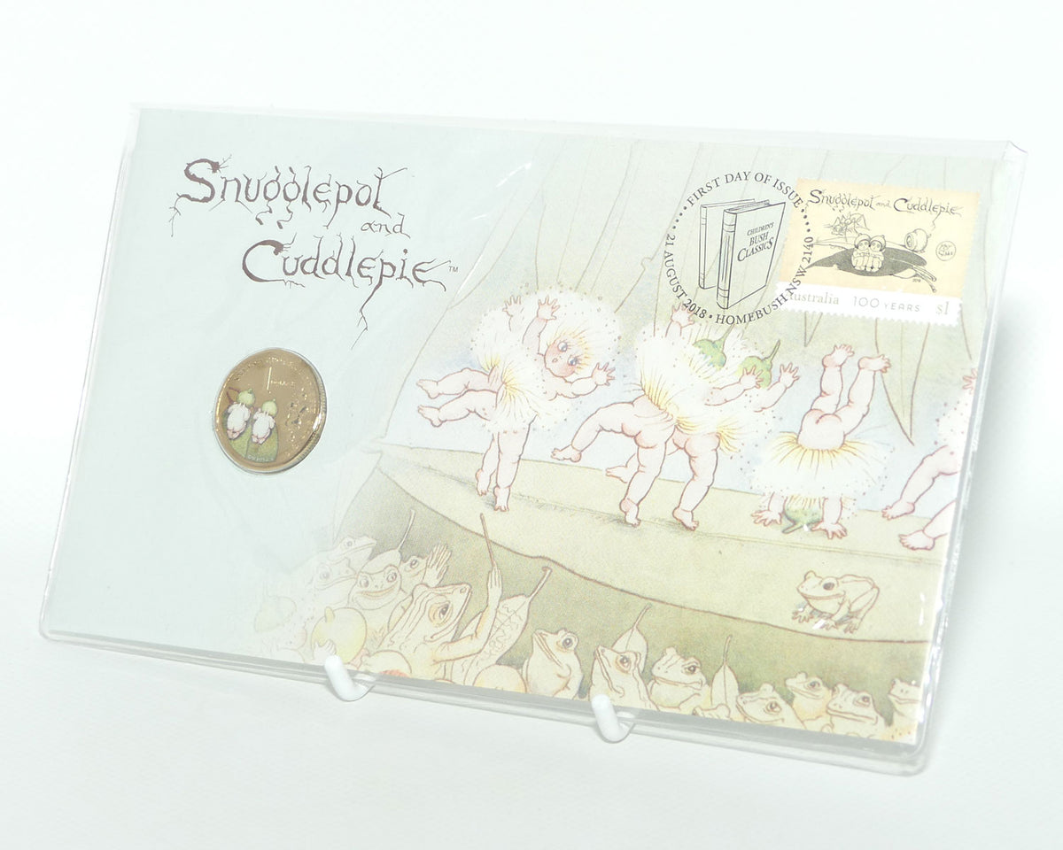2018 RAM Postal Numismatic Cover  Snugglepot and Cuddlepie | $1 coin
