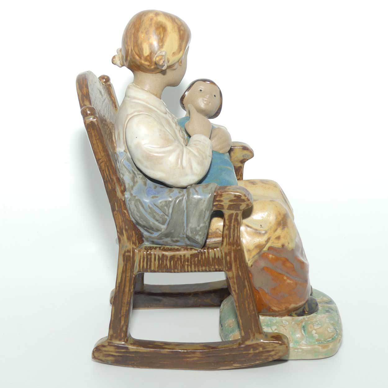 Lladro figure Girl in Rocking Chair (Gres) #2089